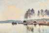 Edward Brian Seago - The Seine near Mericourt