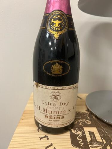 G.H. Mumm & Co. Extra Dry Champagne, 768 mL, 12% ABV, Reims, France