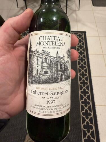Chateau Montelena Estate Cabernet Sauvignon Napa Valley 1997 750ml 14% ABV California Wine