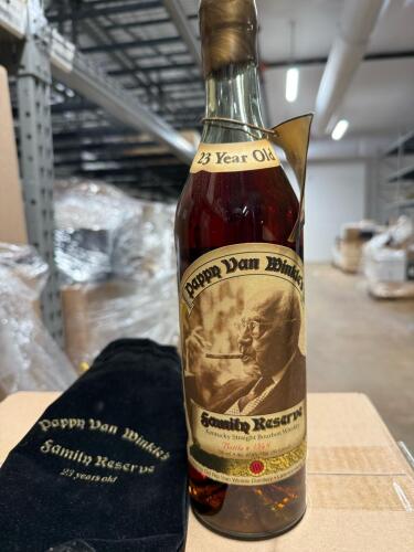 Pappy Van Winkle&rsquo;s Family Reserve 23-Year-Old Bourbon, 750ml, 95.6 Proof, Includes Velvet Bag
